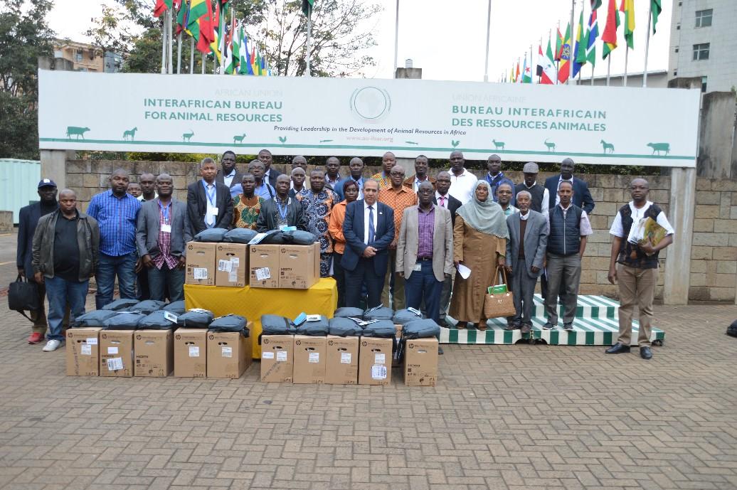 © 2019 AU-IBAR. Member States receive ICT infrastructure to facilitate data capture and analysis on Animal Generic Resources.