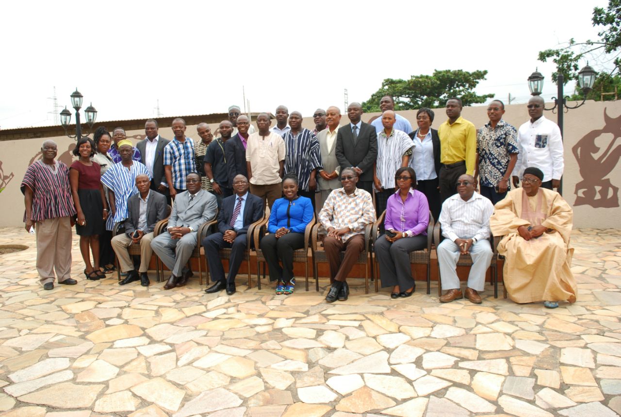 © 2016 AU-IBAR. Group photo of participants and the Hon Deputy Minister for Food and Agriculture, Republic of Ghana at the launching of the National Animal Resources Data Management Platform (ARDMP).