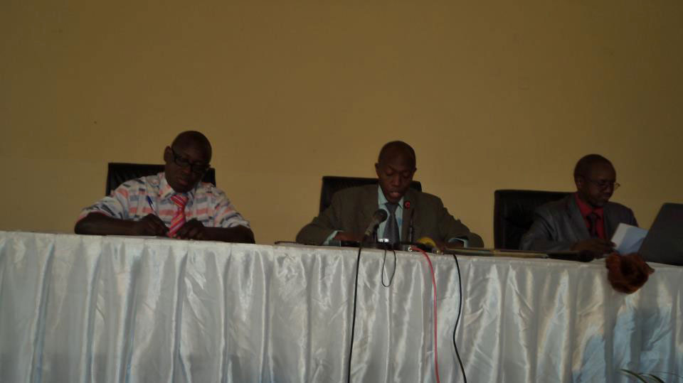 © 2014 AU-IBAR. From Left to Right, VET-GOV Project Officer, Permanent Secretary and Director of Veterinary Service Burundi.