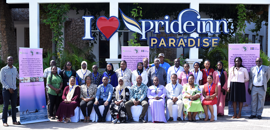 Stakeholders Convene in Mombasa to Strengthen Gender, Climate, and Environmental Dimensions in Regional Octopus Fisheries Value Chains