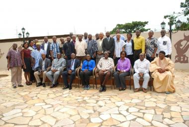 © 2016 AU-IBAR. Group photo of participants and the Hon Deputy Minister for Food and Agriculture, Republic of Ghana at the launching of the National Animal Resources Data Management Platform (ARDMP).