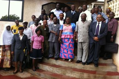 © 2013 AU-IBAR. Honorable Deputy Minister Madam Marie Jalloh and the workshop participants.